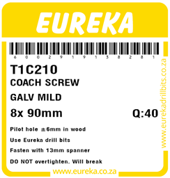 T1C210 - Coach Screw -T1C210_Label_T
